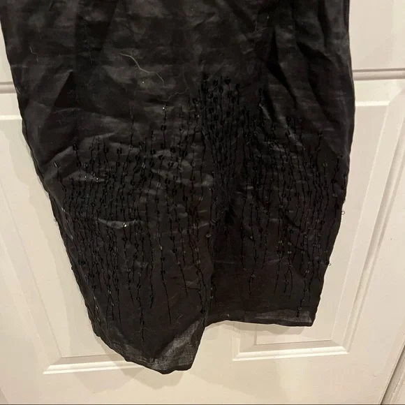Naf Naf Black Slip Dress Sequin - Picture 3 of 8